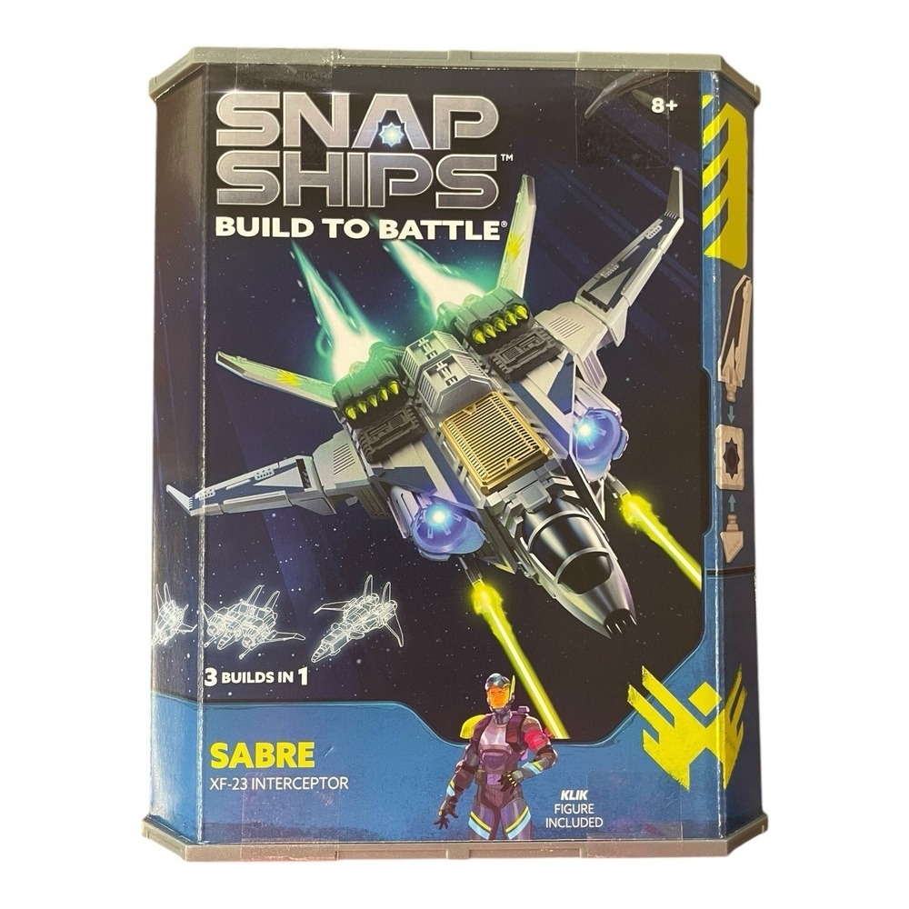 Snap Ships Sabre XF-23 Interceptor W/ Klik Figure